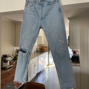 AGOLDE Riley Straight Crop